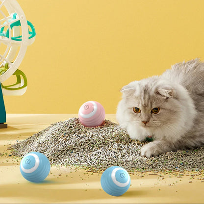 Smart Interactive Cat Ball – Automatic Rolling Electronic Toy for Indoor Cats (1.65 in / 42 mm)