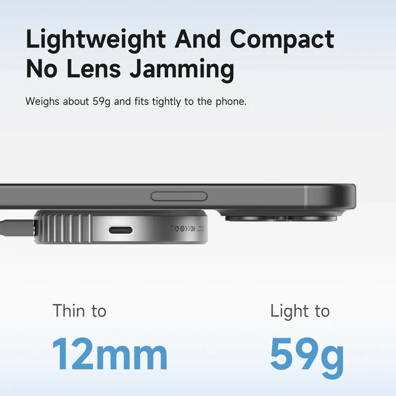 Magnetic MagSafe M.2 2230 NVMe SSD Enclosure — iPhone, MacBook & iPad