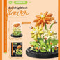 Potted Building Block Simulation Succulent Bouquet Creative Puzzle Building Block Eternal Flower Home Decoration Rose