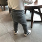 Unisex Kids Cotton High-Waist Leggings - Full-Length Pencil Pants for Girls & Boys (Ages 4-6)