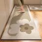 VIKAMA Germany Wabi-sabi Style Kitchen Mats Non-slip Anti-oil Wipe Washable Diatomite Absorbent Mats Waterproof Foot Mats