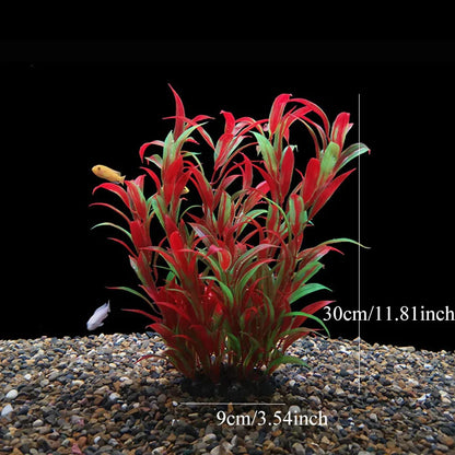 Artificial Aquarium Plants — Plastic Underwater Decorations for Fish Tanks, Realistic Aquarium Decor