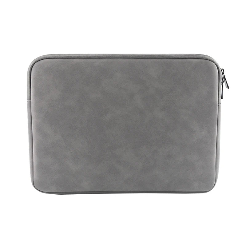 Water-Resistant PU Laptop Sleeve 12–16 Inch — Slim Microfiber Interior