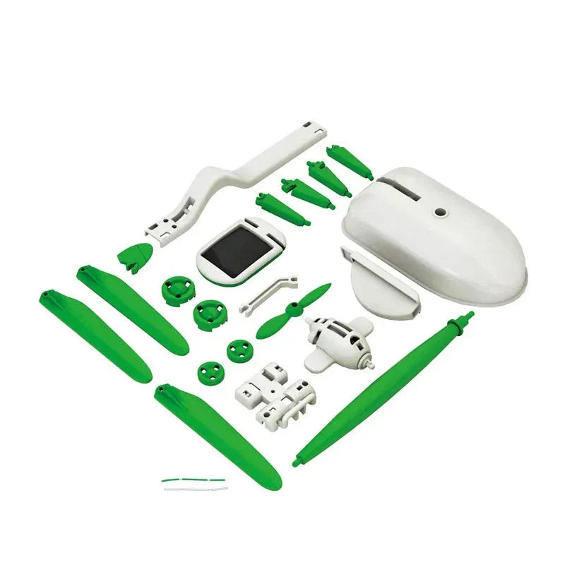 6-in-1 Solar Robot Kit – DIY Educational Science Toy for Kids | Build Car, Ship, Windmill, Fan & More