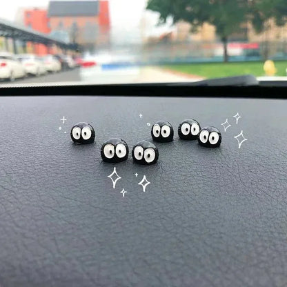 Cute Black Elf Car Interior Decorations 5/10/20 Pack - Funny Auto Console & Rearview Mirror Ornaments