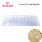 3X Ultra-Thin Full-Page Magnifier Sheet 180 x 120 mm (7.08 x 4.72 in) Book Page Reading Loupe