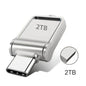 USB 3.2 Type-C Dual-Use Flash Drive Metal OTG USB-C/USB-A Thumb Drive 128GB–2TB High-Speed
