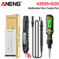 Pen Multimeter & NCV Non-Contact AC/DC Voltage Test Pen Combo with Double-Head Screwdriver