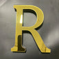 Gold Mirror 3D Letter Wall Stickers – Acrylic Peel & Stick Decor