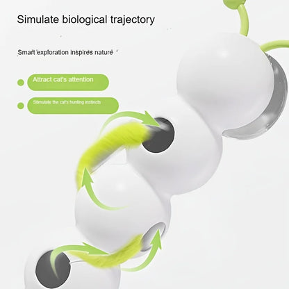 Automatic Motion Sensor Cat Toy — USB Rechargeable Interactive Mouse for All Cat Breeds, Boredom Relief & Exercise