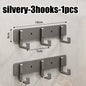 Heavy-Duty Adhesive Wall-Mounted Towel and Clothes Hook - No-Drill Stainless Steel Multi-Hook for Bathroom and Kitchen