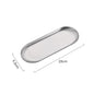 Nordic Stainless Steel Rectangular Dessert & Snack Serving Tray for Coffee Shops and Home