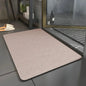 Summer Simple Solid Colour Diatomite Floor Mat Non-Slip Kitchen Entrance Bathroom Bathroom Carpet Home Decoration