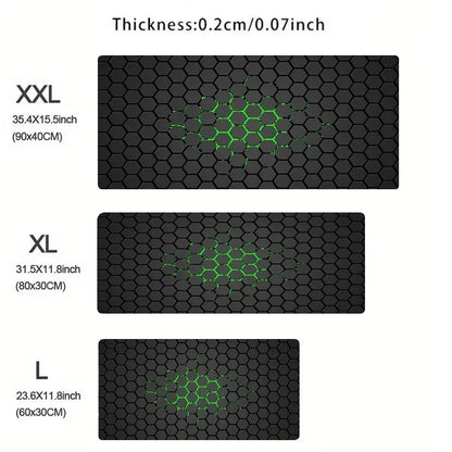 Hexagon Pattern Gaming Mouse Pad, 3 Sizes