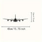 One Piece of Metal Wall Art – Boeing Aircraft Design – 15.75 X 4.72 Inches – Ideal for Scene Decoration and Stylish Metal Accent