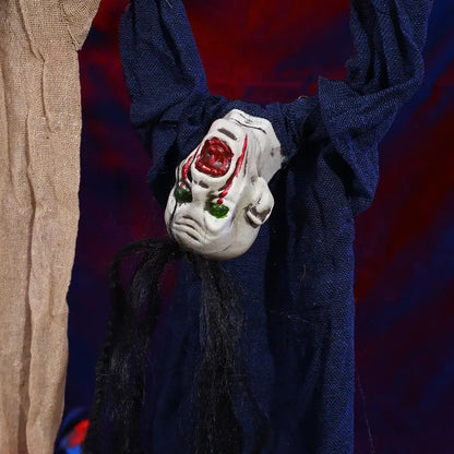 Halloween Eye-Shaped Doll Ornament - Green, Red or Black