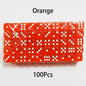 100-Pack 6-Sided Dice 14mm D6 Acrylic Rounded-Edge Transparent Dice for Board Games & DnD