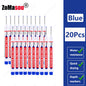 20mm Long-Head Deep Hole Marker Pens - Waterproof Fast-Dry Oil Markers for Wood, Metal & Glass (Red/Black/Blue/Green)