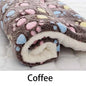 Flannel Pet Sleeping Mat & Dog Bed – Soft, Washable, and Durable