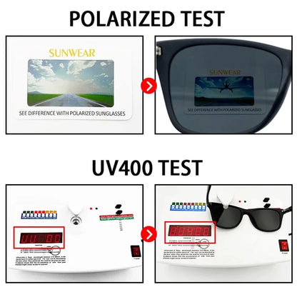 Night Vision Polarized Driving Sunglasses for Men – PC Frame Sport Goggles UV400