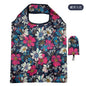 Foldable Reusable Grocery Tote Bag, Lemon Print Eco-Friendly Travel & Beach Pouch