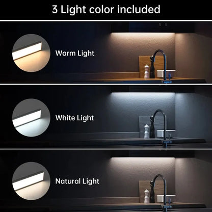 Rechargeable Motion Sensor LED Night Light Rectangle 50cm (19.7 in) Emergency Light