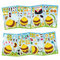 8/16/24PCS Toy Puzzle Stickers Cartoon Bee Expressions Make a Face Stickers DIY Handicrafts Waterproof Stickers