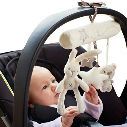 Hanging Rabbit Baby Hand Bell Plush Stroller Toy