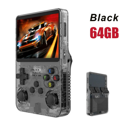 128GB Open-Source Linux Handheld Game Console 3.5-inch IPS Screen Orange - Portable Retro Pocket Player