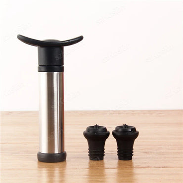 Wine Vacuum Stopper – Black Silicone Rubber Wine Saver Bottle Stopper, Fits 20–25 mm (0.79–0.98 in)