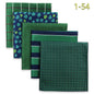 5-Pack Men's Microfiber Pocket Squares 12.6 in (32 cm) - Jacquard Woven Wedding & Formal Handkerchiefs, Assorted Patterns