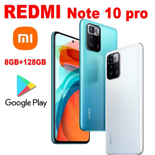 XIAOMI Redmi Note 10 pro 2400x1080 resolution 8GB +128GB fashion smart phone NFC