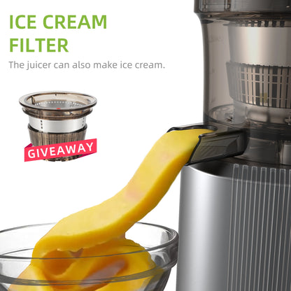 BioloMix HH-916I Cold Press Juicer with 75mm Feed Chute, 200W