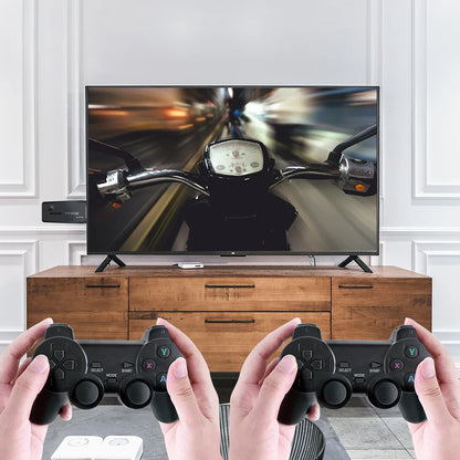 Retro Handheld Game Console 64GB — Built-in 20,000 Games with 2 Wireless Controllers, HDMI Plug & Play
