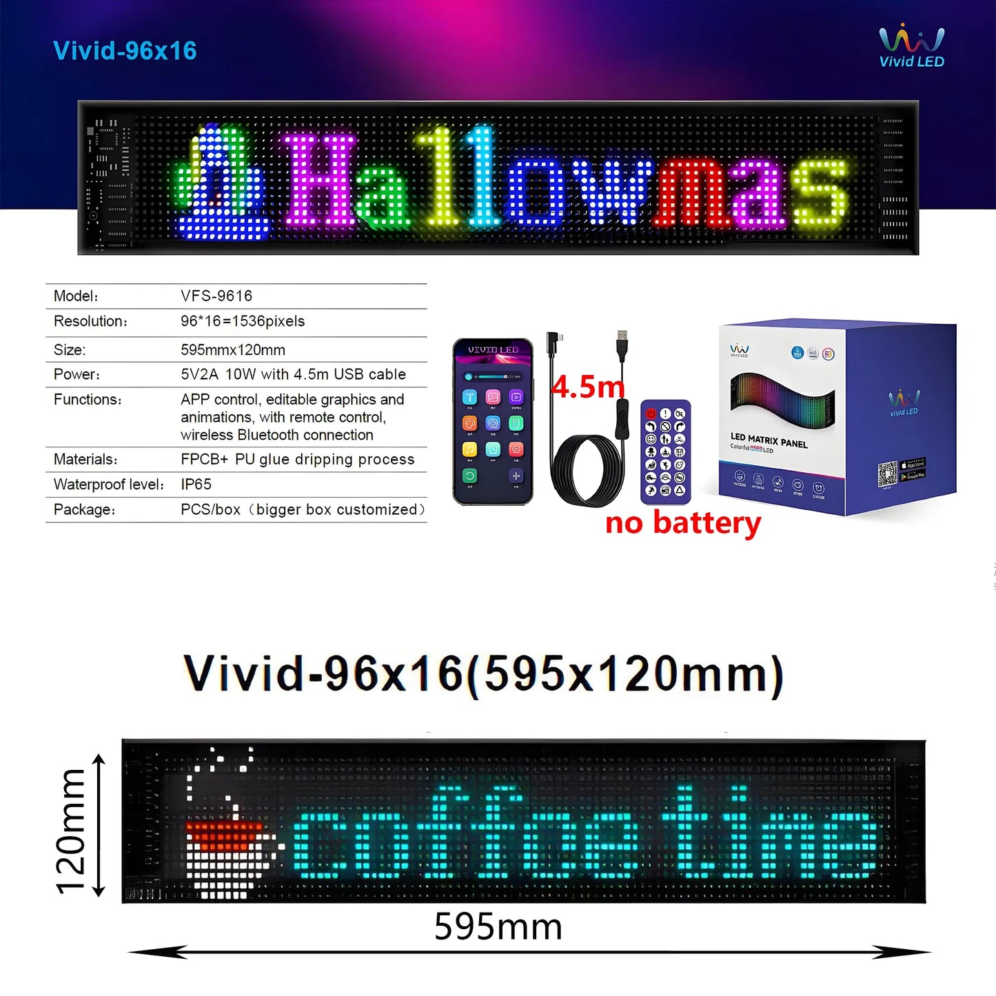 Devil Eye LED Matrix Pixel Panel Display Screen Flexible RGB Car Graffiti Scrolling Text Animation Shop Reminder Light Bluetooth