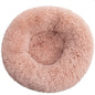 Round Plush Pet Bed for Large & Medium Dogs – Super Soft Cat Bed, Cozy Winter Warm Sleeping House