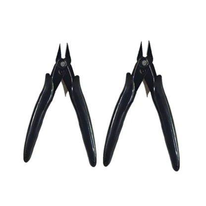 2-Pack Mini Nose Cutting Pliers | Flush Wire Cutters & Side Snips for Electrical Work