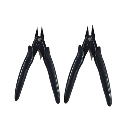 2-Pack Mini Nose Cutting Pliers | Flush Wire Cutters & Side Snips for Electrical Work