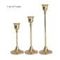 3-Piece European Style Metal Candle Holders Set for Wedding Table, Home & Christmas