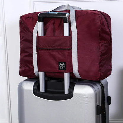 Foldable Carry-On Travel Duffel Bag 22L Lightweight Packable Nylon Weekend Tote