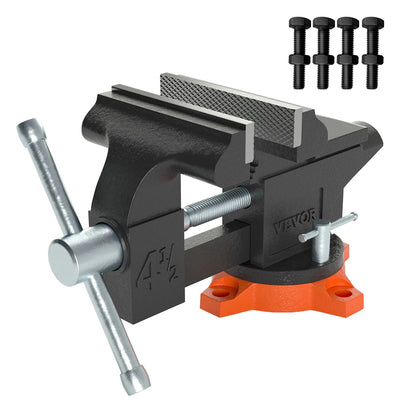 SucceBuy Heavy-Duty Swivel Bench Vise