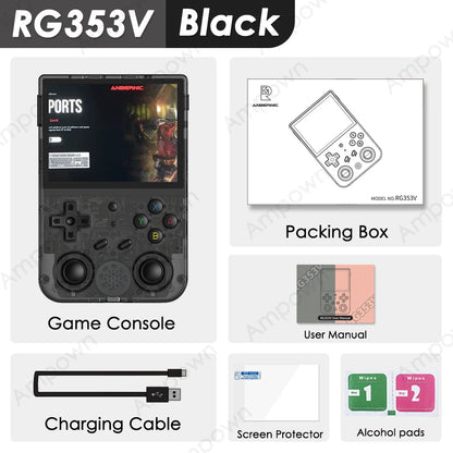 Handheld Retro Game Console 3.5-inch (8.9 cm) IPS Screen HDMI Output Android & Linux Built-in Emulators 10,000+ Games