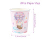 Unicorn Disposable Tableware Set Plates Cups Napkins Birthday Party Decoration Kids Boy Girl Wedding Birthday Party Supplies