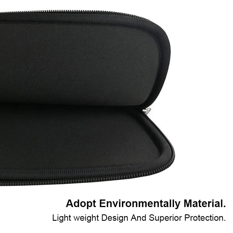 Padded Laptop Sleeve Double Zipper 11–15.6 Inch — Unisex Notebook Case