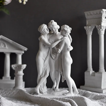 Ancient Greece Venus Emerging Goddess Resin Sculpture Handmade Classical Female Statue Aphrodite Ornament  Decor Art Collector