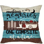 VIKAMA Camping Theme Pillowcase, Country-Style Decorative Cushion pillow Cover, For Sofas, RVs, Camping, Bedroom Home Decoration