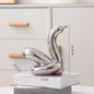 Nordic Ceramic Swan Sculpture Animal Decorative Figurine Home Decor Room Accessory Swans Decorative Item