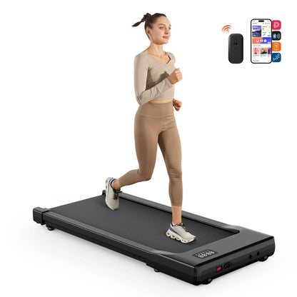 Under-Desk Walking Pad Treadmill 2-in-1 — 2.5HP, Remote & LED Display