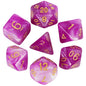 7-Piece Galaxy Polyhedral Dice Set for DnD & RPGs – Colorful Universe Effect (D4-D20)