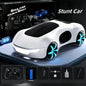 NEW cool sports car dual spray with sound and cool lights four-wheel drive science fiction concept car children's remote control